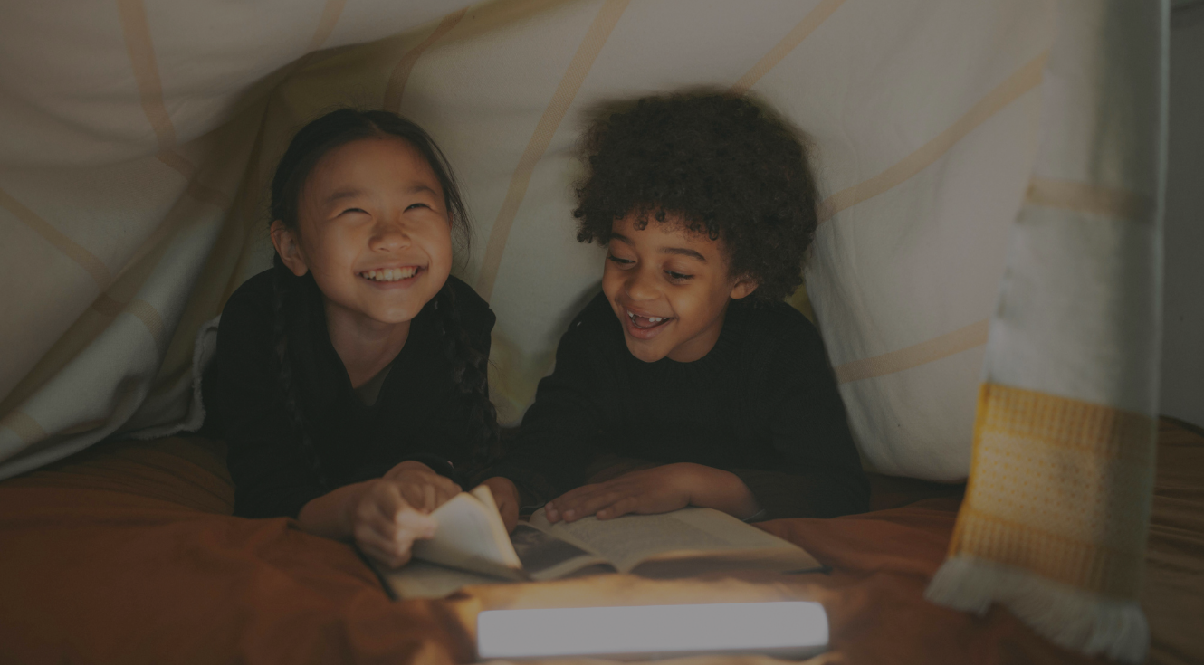 Kids in Blanket Fort